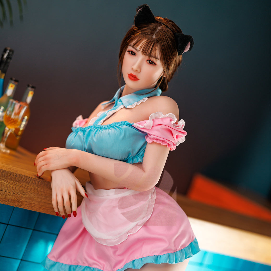 163cm/64in.AL.JDW#163-806 Animal Ear Maid Exotic Doll With A Whole Head And Body